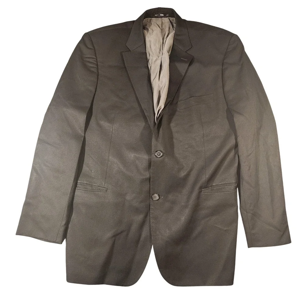 Hugo Boss Blazer Mens 48R Black Super 110 Virgin Wool Pasolini/Movie USA
